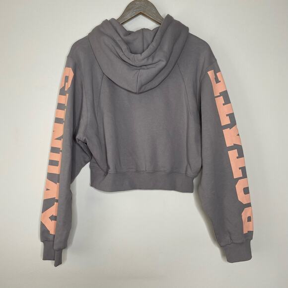 ROTATE BIRGER CHRISTENSEN Sunday Viola Organic Cotton Cropped Hoodie Medium - Picture 12 of 13